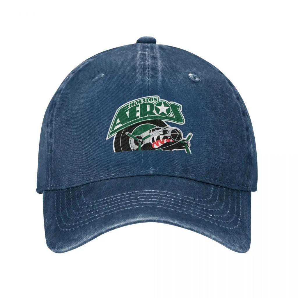 Houston Aeros Classic TShirt Baseball Cap Christmas Hat Wild Ball Hat Hat Luxury Brand Party Hats For Women Unisexs