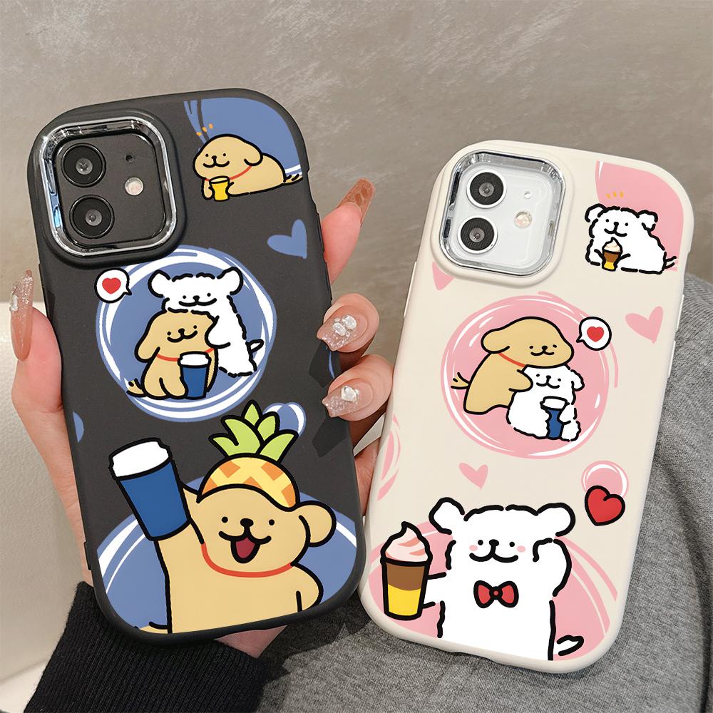 Ensfarget Sølvkant Linse Myk Flytende Silikon Støtsikkert Telefondeksel for iPhone Samsung Huawei Honor Xiaomi Redmi OPPO Realme Vivo Infinix Tecno