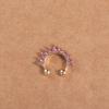 Cool Unisex Punk Rhinestone U Shape Geometric Nose Stud Fake Nose Ring Bear Nose Cuff Body Jewelry