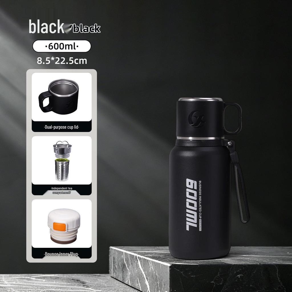 Large Capacity 316 Stainless Steel Thermos with Tea Infuser – Portable, Leak-Proof Bottle for Hot/Cold Retention