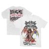 Bring mir den Horizont: Schwarzes Metall Anime Stil Trendige Marke Kurzarm 3D Gedrucktes T-Shirt, Mode Top für Herren und Damen