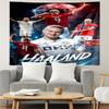 Haaland Tapestry, Wall Hanging Tapestry, Pattern Tapestry for Dorm Bedroom Living Room Wall Art Photography Backdrop