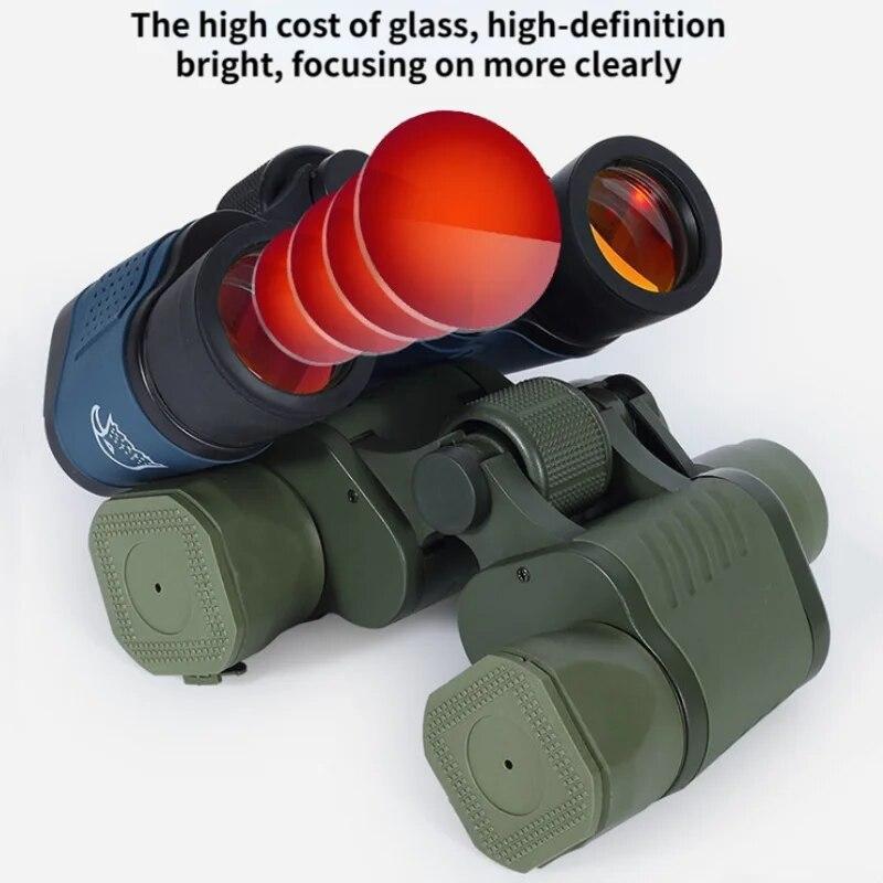 Camping Binoculars 60X60 Long Range 15000m HD High Power Telescope Tourism Binoculars Long Range Powerful Binoculars Hunting