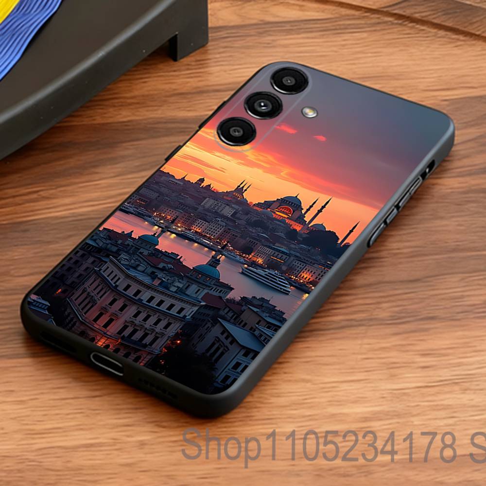 Turkey Istanbul Scenery Phone Case for Samsung S24 S22 S25 Ultra S9 S20 FE S23 Plus S10 S21 Shockproof Funda Cover