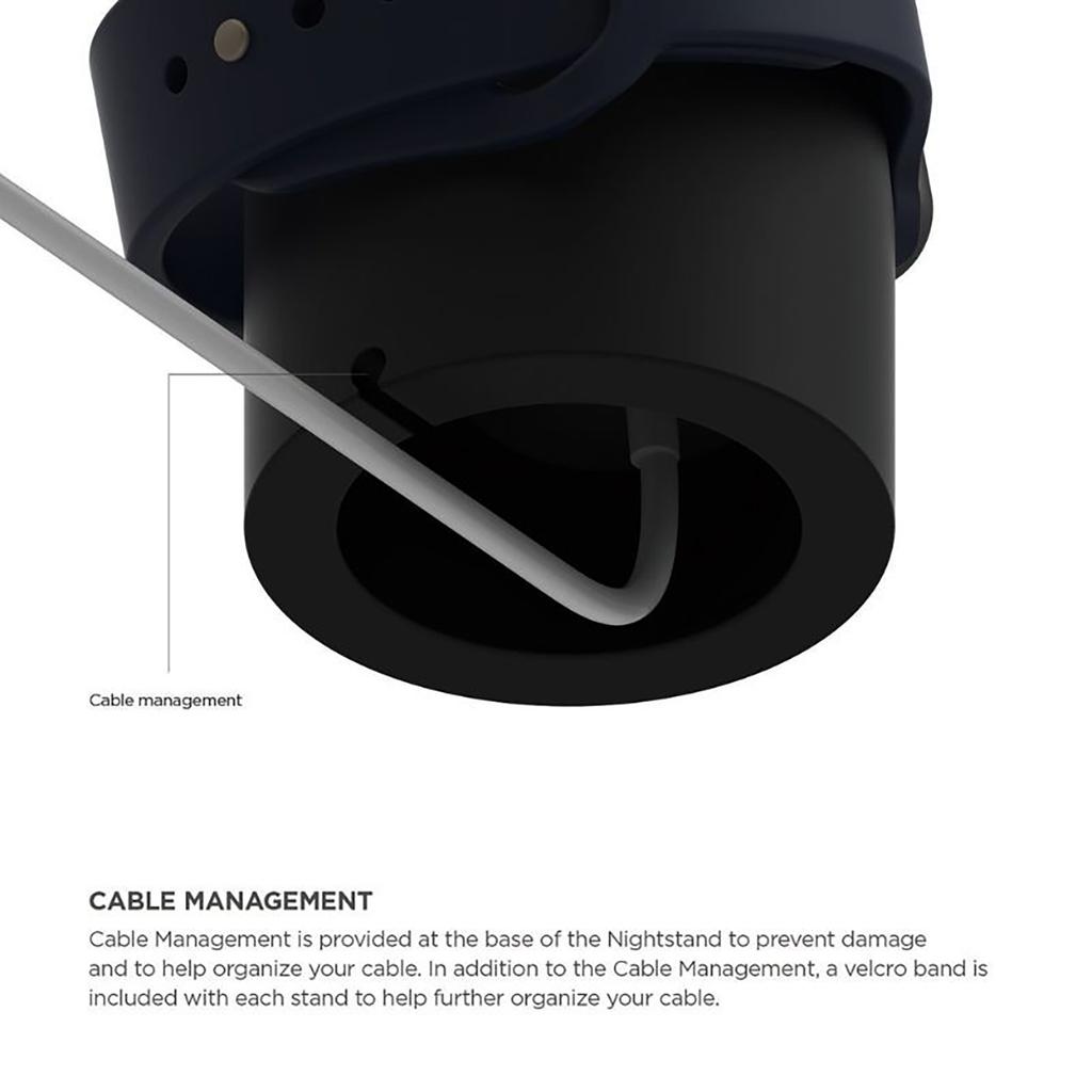 For iWatch Charging Stand Holder Silicone Dock Holder with Nightstand Mode for iWatch Wireless Charger