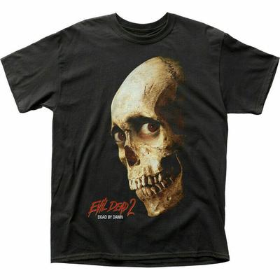 Evil Dead 2 farebný plagát Licencovaný popkultúrny film Retro tričko čierne unisex tričká
