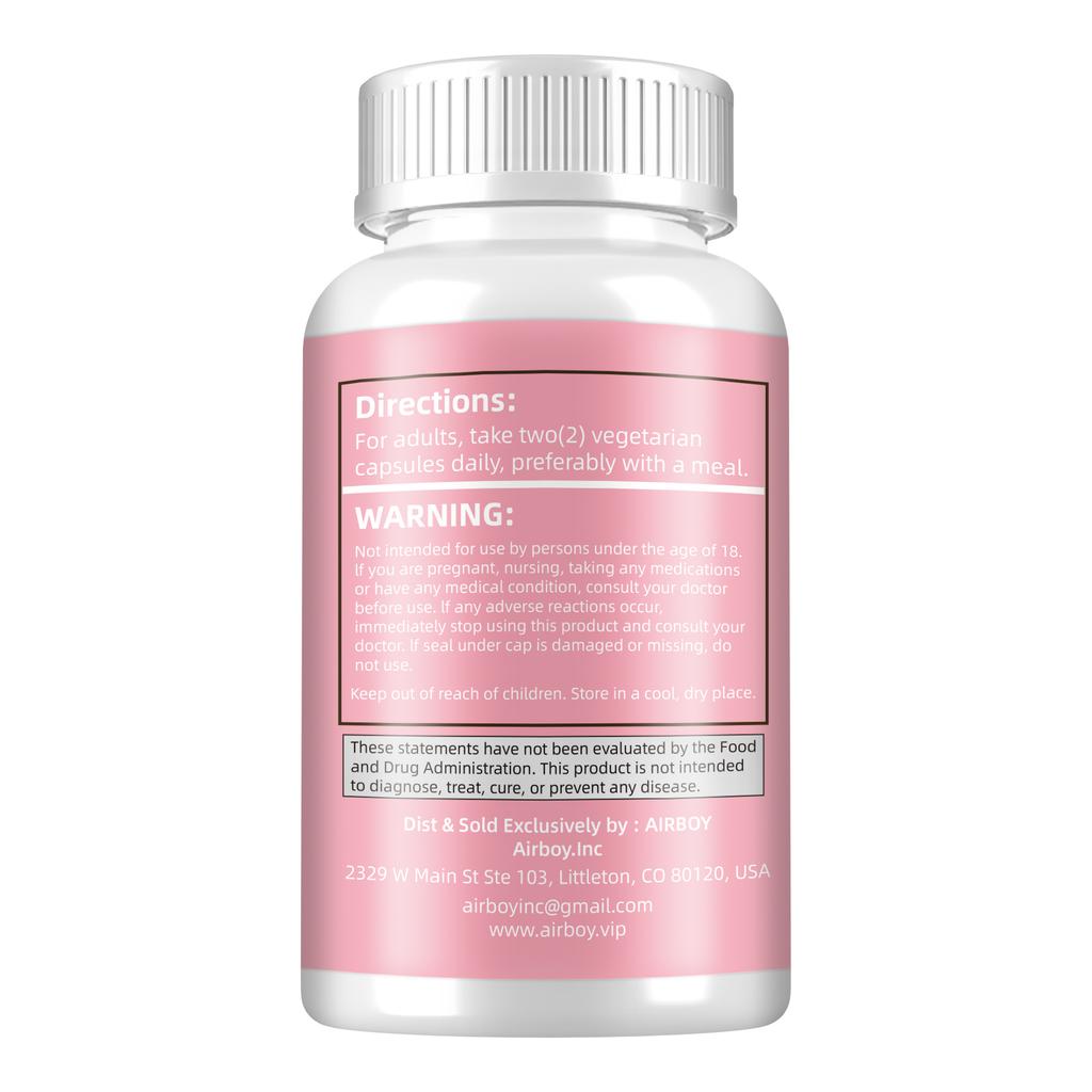 Capsule di ibisco biologico, di origine vegetale, polline biologico, facilmente assorbibili, adatte agli adulti.