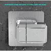 Universal Bathroom Silver Practical Rotatable Hardware Waterproof Fixed Wall Mounted Shower Bracket(Style One)