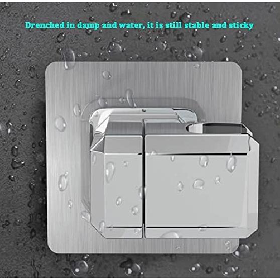 Universal Bathroom Silver Practical Rotatable Hardware Waterproof Fixed Wall Mounted Shower Bracket(Style One)