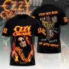 Populární Rock Ozzy Osbourne 3D Tisk Pánské Dámské Hip Hop Trendy Krátký Rukáv Tričko Harajuku Kulatý Výstřih Tričko Oversized Top