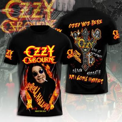 Beliebter Rocker Ozzy Osbourne 3D-Druck Herren Damen Hip Hop Trendiges Kurzarm-T-Shirt Harajuku Rundhals-T-Shirt Übergroßes Oberteil