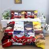 3D Fashion Cartoon R-RWBY Bedding Set Printed Bed Set With Pillowcase Bed Duvet Cover Soft Single Double Queen Super King Size