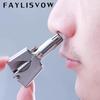 Men Nose Hair Trimmer Stainless Steel Nose Hair Remover Manual Trim Nose Ear Vibrissa Scissors Washable Trimmer Razor Shaver Women