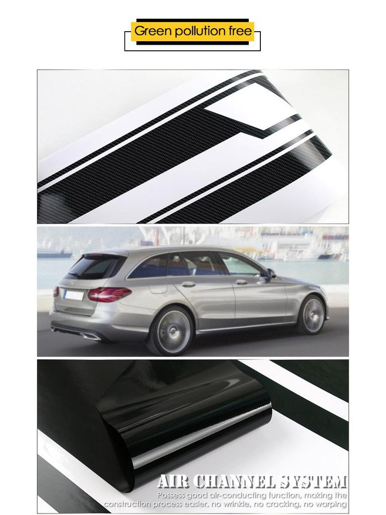 Mercedes-Benz C-klass Kombi S205 Kaross Sidokjol & Huv Dekorativa Klistermärken