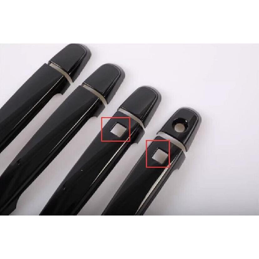 For Toyota Highlander 2008-2013 Glossy Black Side Smart Door Handle Cover Trim
