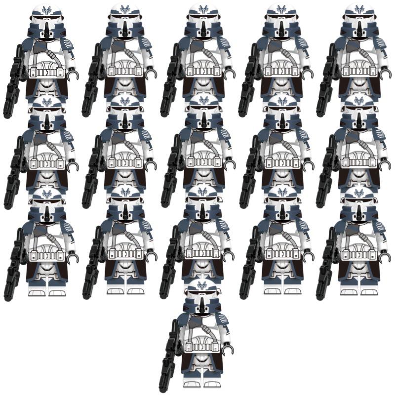 Planet Series 501st Shock Wolf Cavalry Paratrooper Building Blocks Set 10 Paratrooper Set