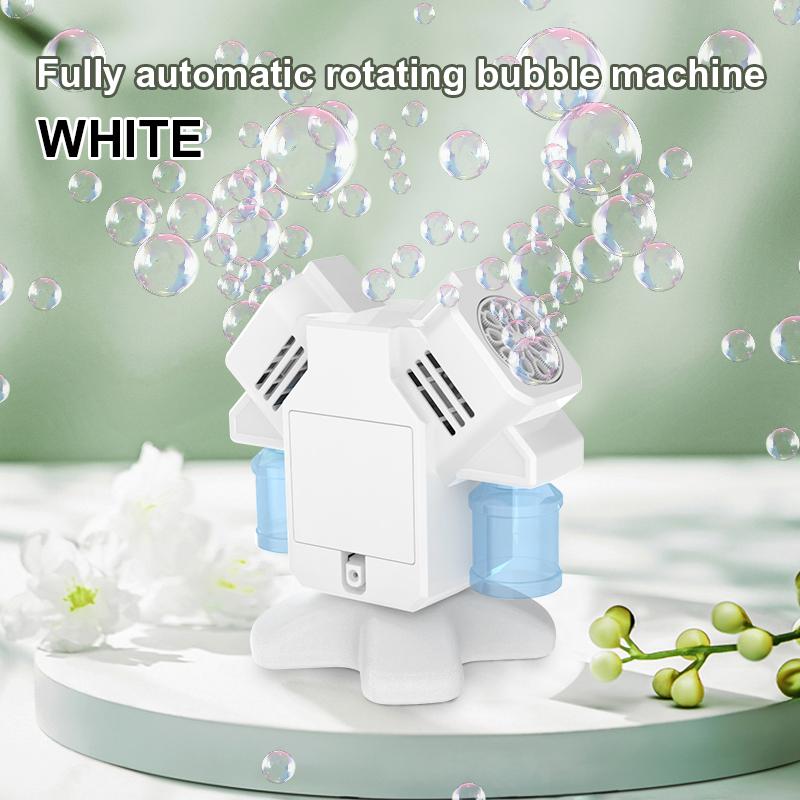 

Children S Bubble Toy Outdoor Birthday Party Wedding Rotating Double Head Bubble Machine Toy Without Battery Bubble Water (As shown-8911)-