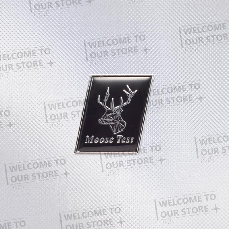 Car Sticker Elk Moose Test Elk R Design Sweden Flag 3D Metal Logo Badge Decal Rear Trunk Emblem For Volvo V40 XC40 XC60 XC90 V60
