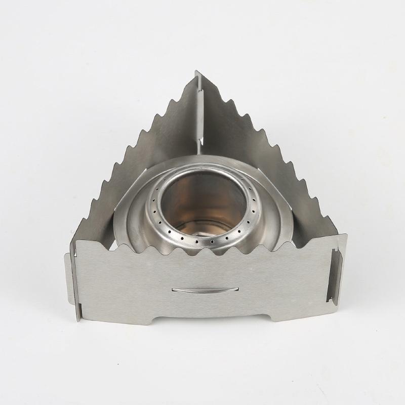 Outdoor Portable Mini Multi-functional Stainless Steel Hiking Accessories Camping Outdoor Alcohol Tray Stove