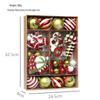 50-Piece Painted Christmas Ball Ornament Set for Tree Decorations