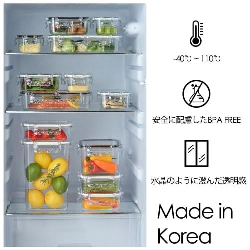 GOTMAN Food Airtight Container (2,700ml) Made of 100% Tritan / BPA Free / Fruit/Vegetable Organizer / Refrigerator Organizer / Kitchen Organizer / Mic