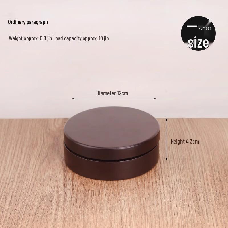 Creative Round Vase Stand: Imitation Rosewood Mixed with Solid Wood - Ideal for Jade, Stones, Ornaments, Incense, or Flowers