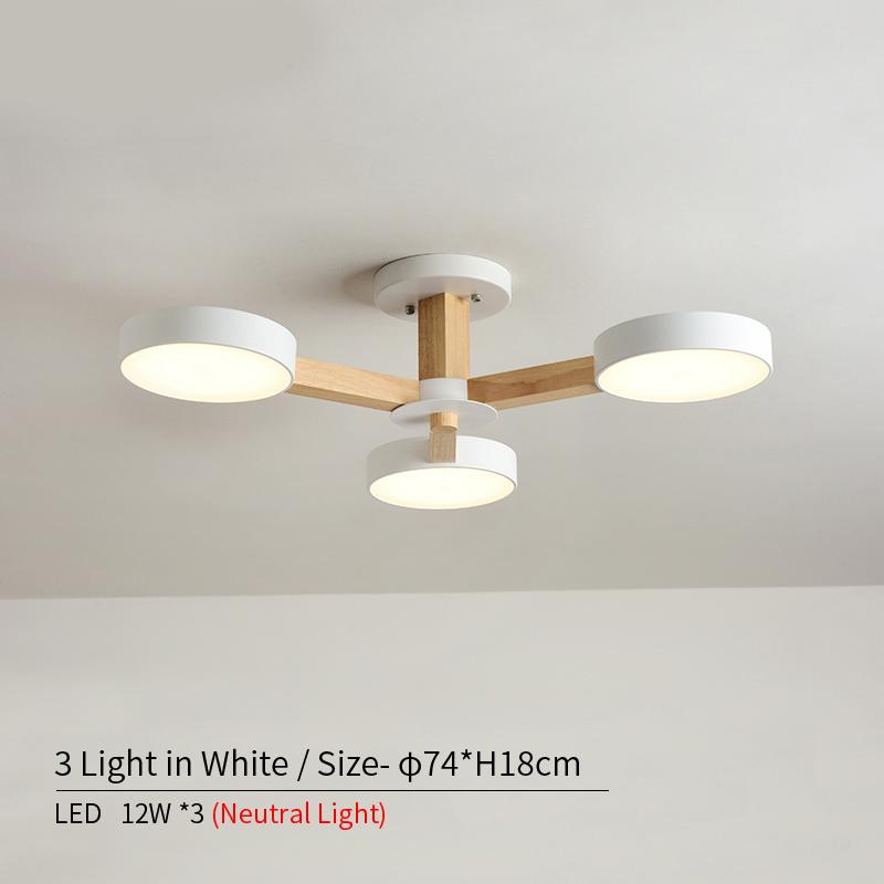 

Деревянная светодиодная люстра с металлическим абажуром, люстры для гостиной, белая лампа, потолочный светильник, подвесной светильник для спальни Natural light