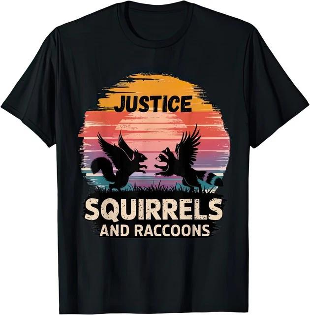 Justice for Peanut the Squirrel Fred the Raccoon Cute Animal Rescue T Shirt S