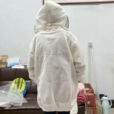 Bee Keeper Suit Adult Outfit with Hood Ventilated Professional Protective Essential Farm Smock
