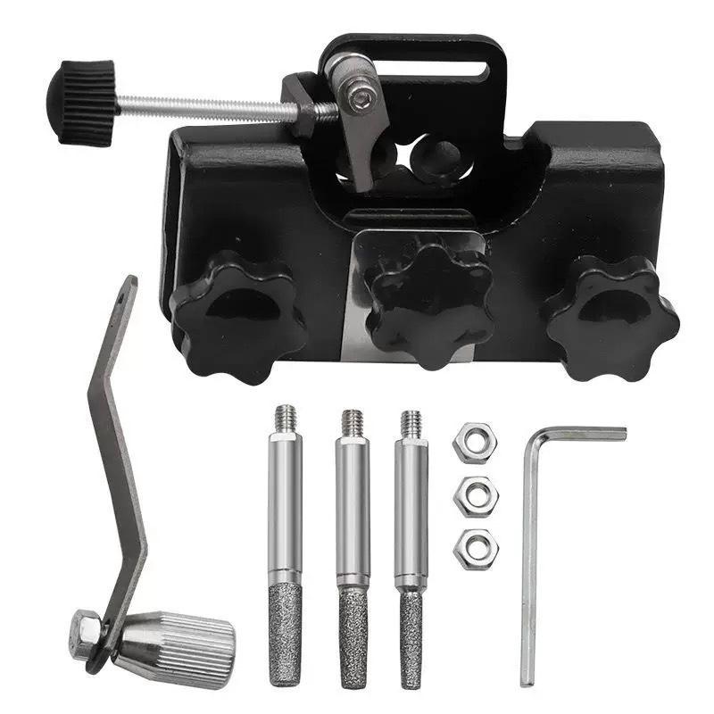 

Chainsaw Sharpeners For Woodworking With 3 Grinding Heads Manual Chainsaw Chain Sharpener Chain Saws And Electric Saws чёрный