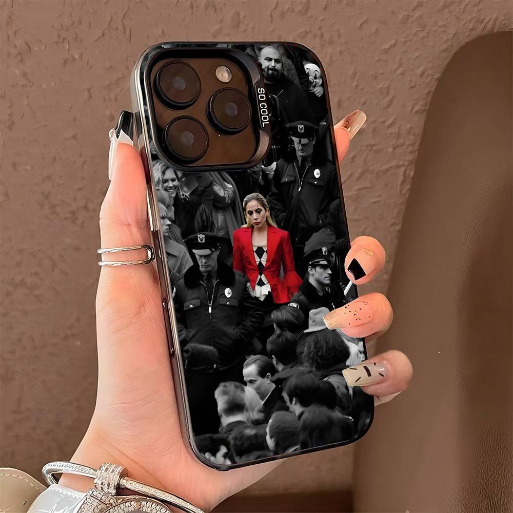 Singer L-Lady Gaga-a Phone Case for iPhone 17 17Air 16 15 14 13 12 11 Pro Max Plus Colorful Silver
