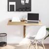 Vidaxl Foldable Wall Table, Oak Color, 100 X 60 Cm