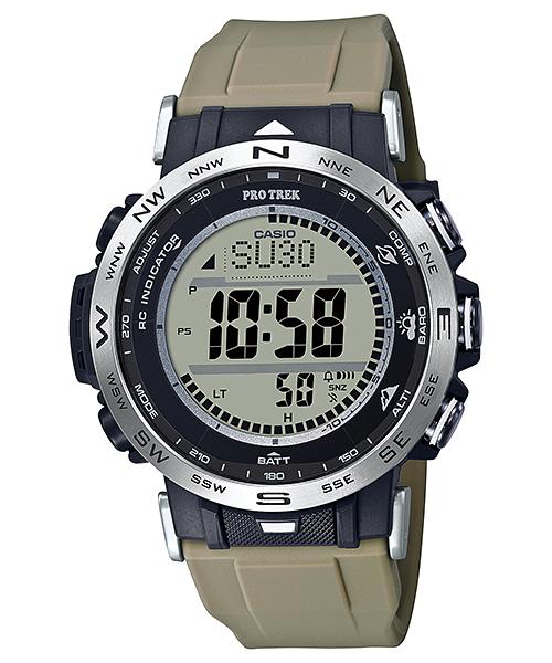 Casio Pro Trek Men s Stainless Steel 100M Water Resistant Digital Alarm Quartz Watch PRW-30-5 коричневый