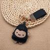 Cartoon Goat Pendant Braided Rope Goat Car Keychain Rich and Lucky Pu Sheep Keychain  Women
