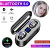 F9 Bluetooth 5.0 ørepropper Trådløse øretelefoner LED-skjermknappkontroll Headset Stereohodetelefoner
