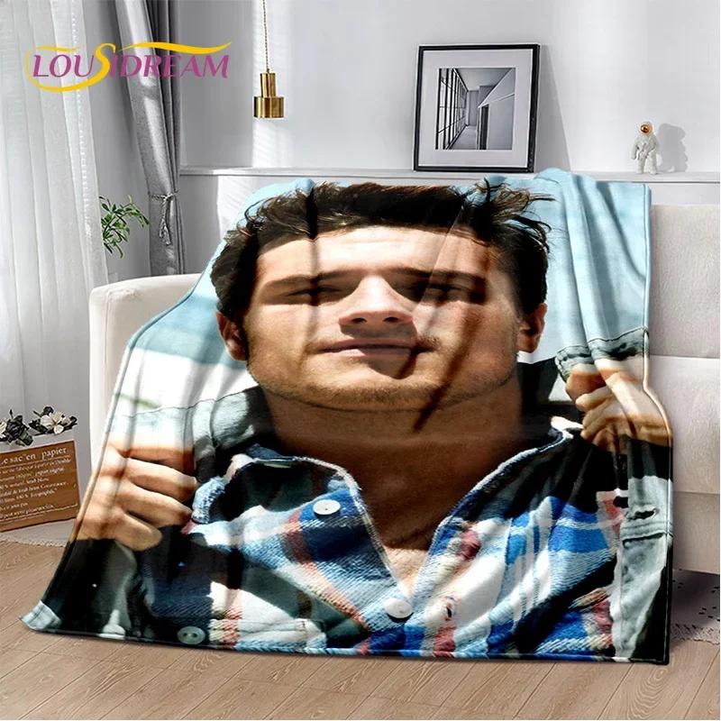 3D Handsome Josh Hutcherson Star Soft Flannel Blanket for Beds Bedroom Sofa Picnic,Throw Blanket for Cover Outdoors Leisure Gift