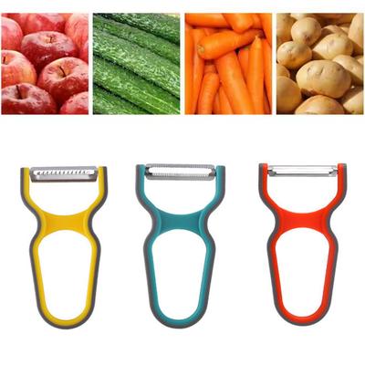 Edelstahl Schälerklinge Gemüse- & Obstschäler für die Küche, Ergonomischer rutschfester Griff
