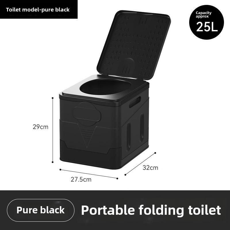 Toaletă Portabilă Pliabilă Inodoră pentru Camping, Autocălătorie și Urgențe - Potrivită pentru Adulți și Copii