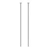 Uxcell 2-Pack Straight Ejector Pins, 5mm Shank Diameter, Round Tip Punch, 25cm Length, Pin Punch, Nail Removal Tool, GCR15, for Machinery and Home