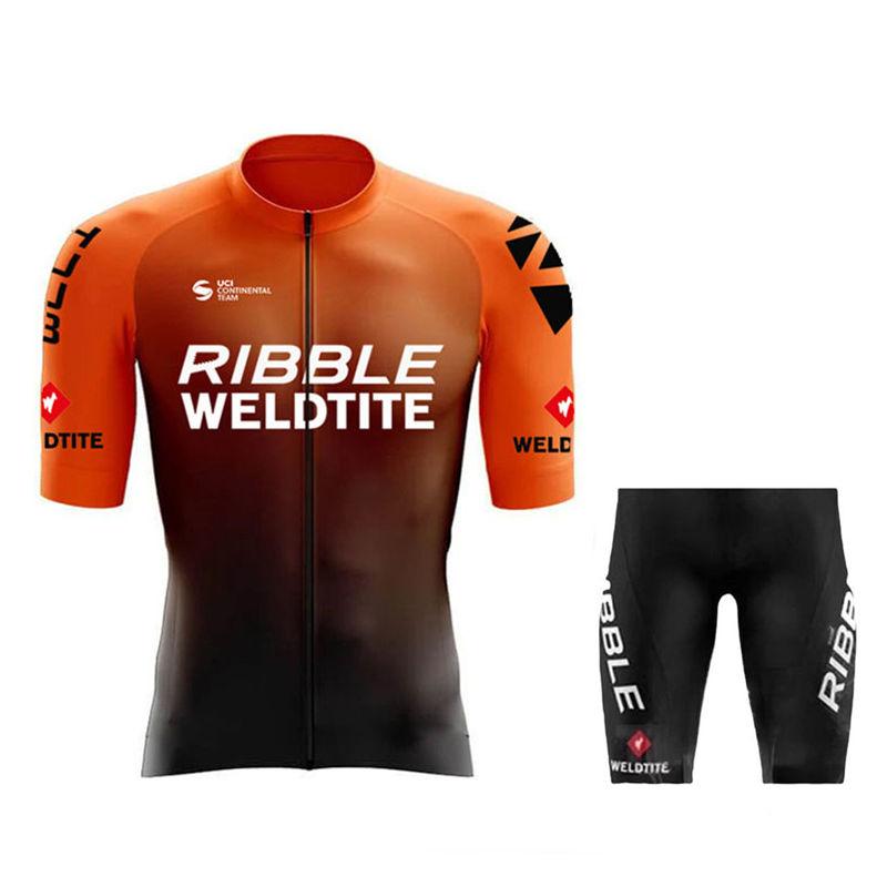 2026 Ribble Weldtite Team Cycling Jersey Set Summer Belgium Bicycle Breathable MTB Bike Clothing Maillot Ropa Ciclismo Uniform Suit