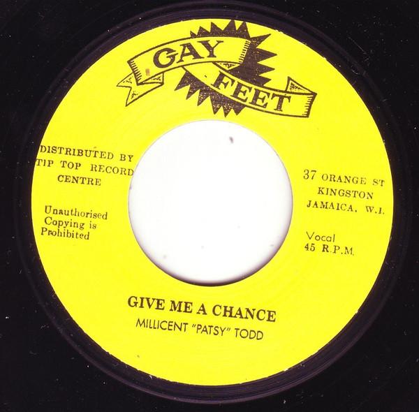 

7inch Record PATSY TODD - Give Me A Chance / Loving Love NONE Gay Feet 2013 Europe Reggae, Ska & Dub Used