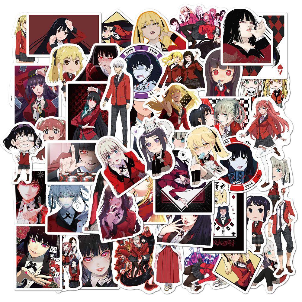 Vast Collection Of 50/100pcs Kakegurui Anime Stickers For Diy Creations