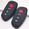 Key Fob Cover for Haval H6 Jolion Dargo M6 Anti-Scratch Shockproof Protective Shell Holder with Honeycomb Texture Stylish Black with Red Accent