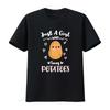 Just A Girl Who Loves Potatoes T Shirt Vintage Washed Designer Clothes Unisex Slightly Streetwear Stylish Top For Everyday Wear