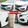 3 sztuki Przedni Zderzak Wargi Splitter Spoiler Antykorozyjny Wodoodporny Części Karoserii do Samochodu