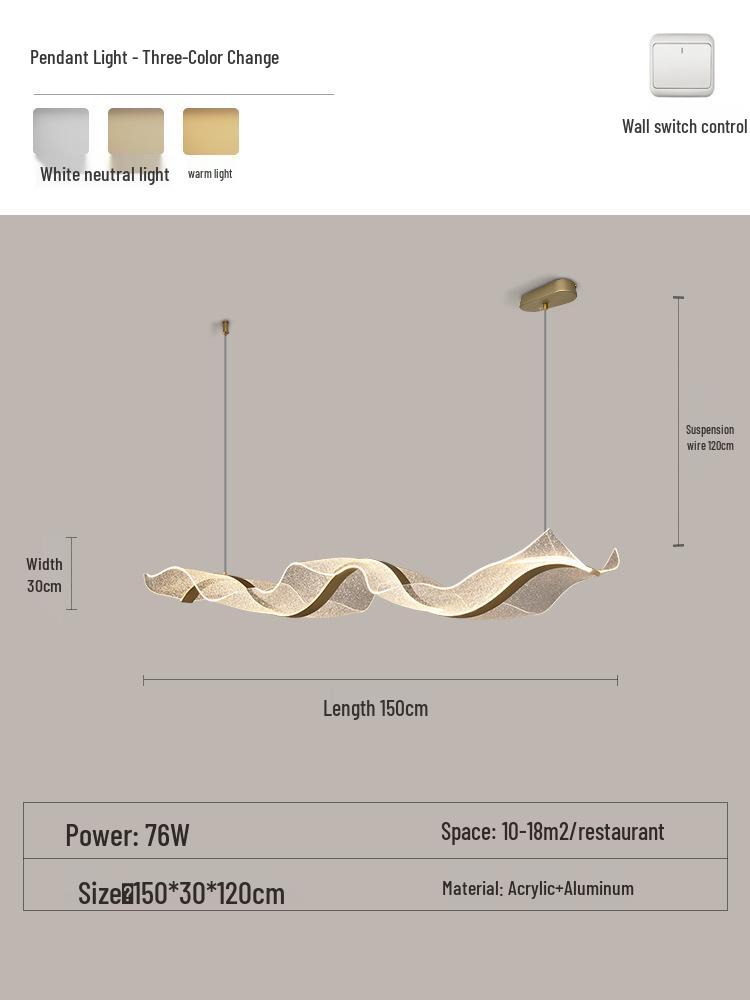 Nordic Starry Sky Wave Chandelier - Modern Designer Lighting for Restaurants, Hotels, Bars, and Tea Rooms