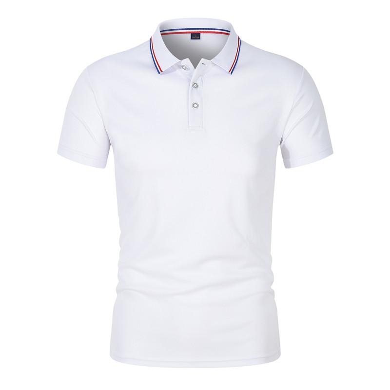 Men's Summer Casual Breathable Comfortable Polo Shirt Men's Solid Color High Quality Short Sleeve T-Shirt