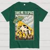 Take Me to Space - Alien Cow Abduction 100% Cotton Summer Casual Cool Loose T-Shirt