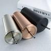 1pcs Stainless Steel Coffee Mug with Straw Lid Portable Coffee Cup Drinking Beer Milk Water Cup Restaurant Bar Party