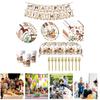 Horse Party Tableware Birthday Party Tableware Western Baby Shower Disposable Dinnerware,Horse Themed Party Tableware